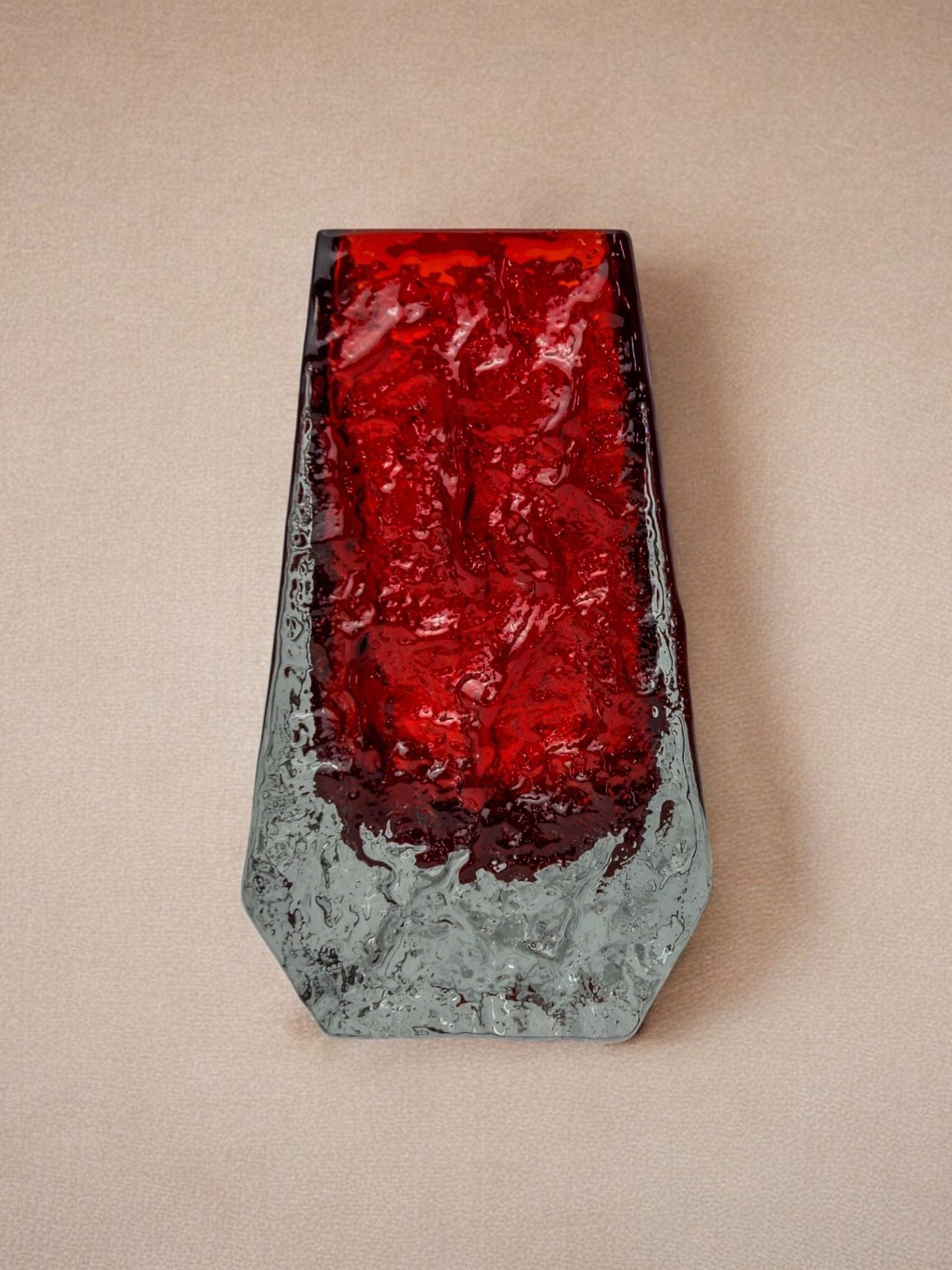 Sommerso Vase by Seguso, Murano, Italy, 1970 — detail view