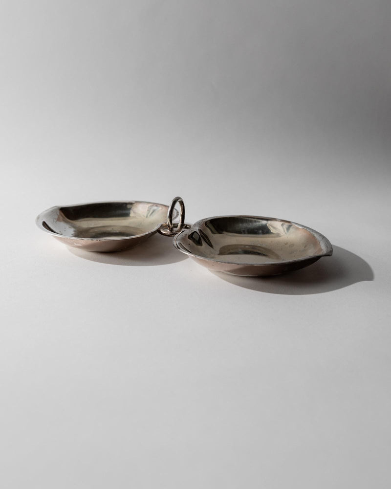 1960s Silver Plated Vide Poche Bowl — close-up showing polished silver surface