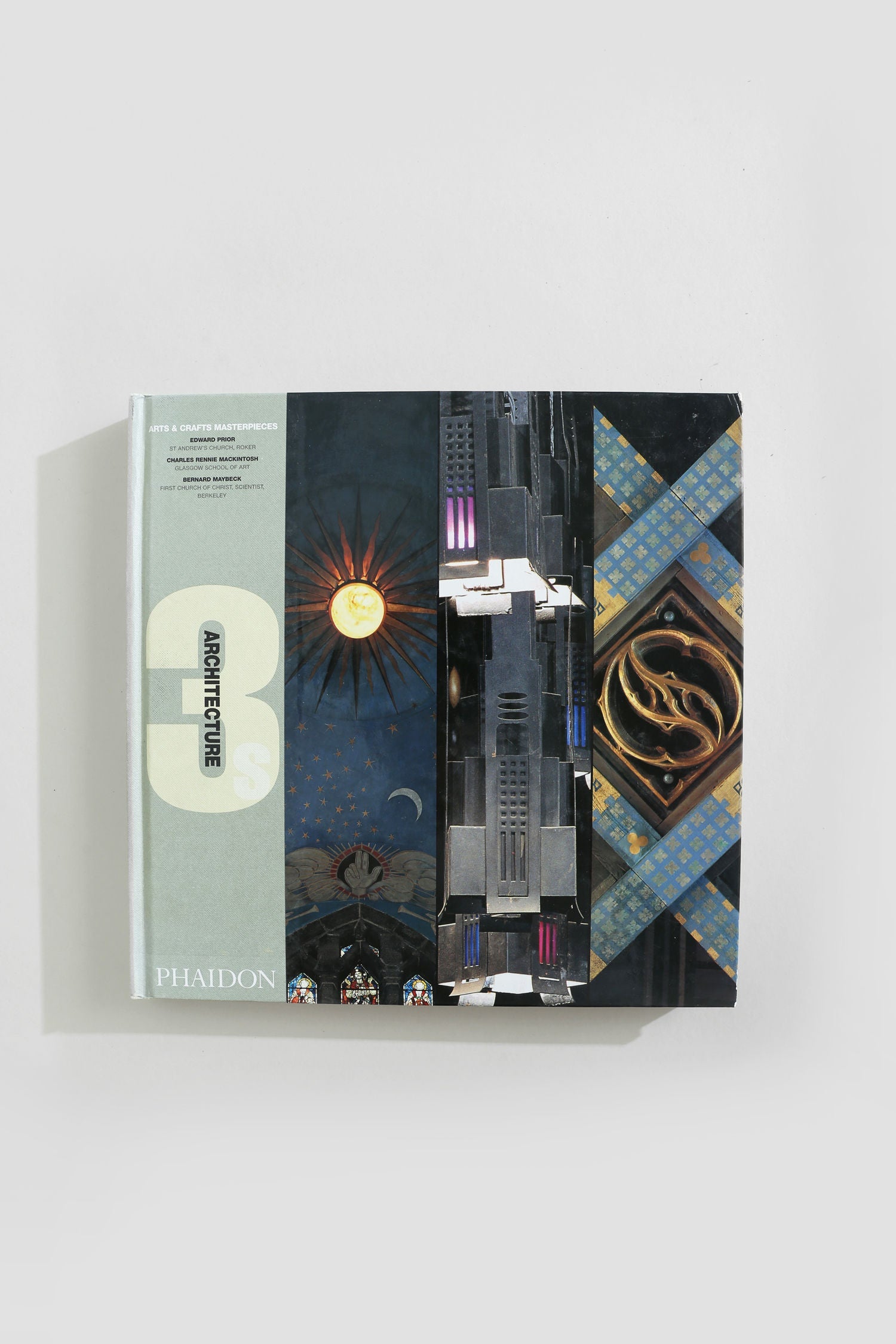 The "Architecture Book Series - Set of 5" by Villa is displayed on a white surface, featuring covers with collages of architectural elements, celestial imagery, modern buildings, and decorative patterns.