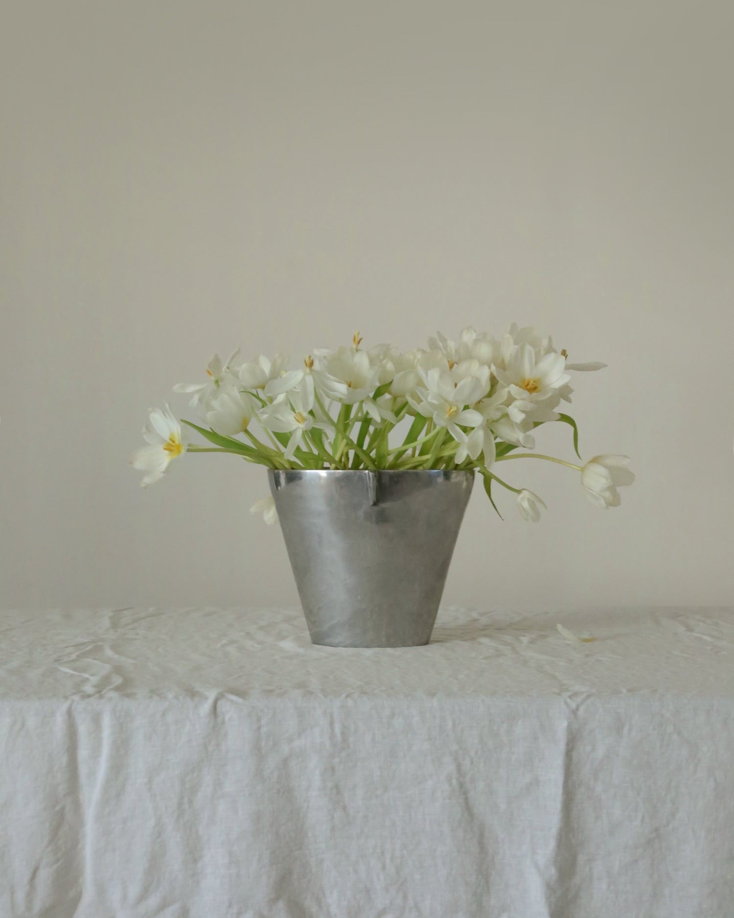 Form Sculpture Chrome Vase by Villa | The Oblist — chrome material, modern design