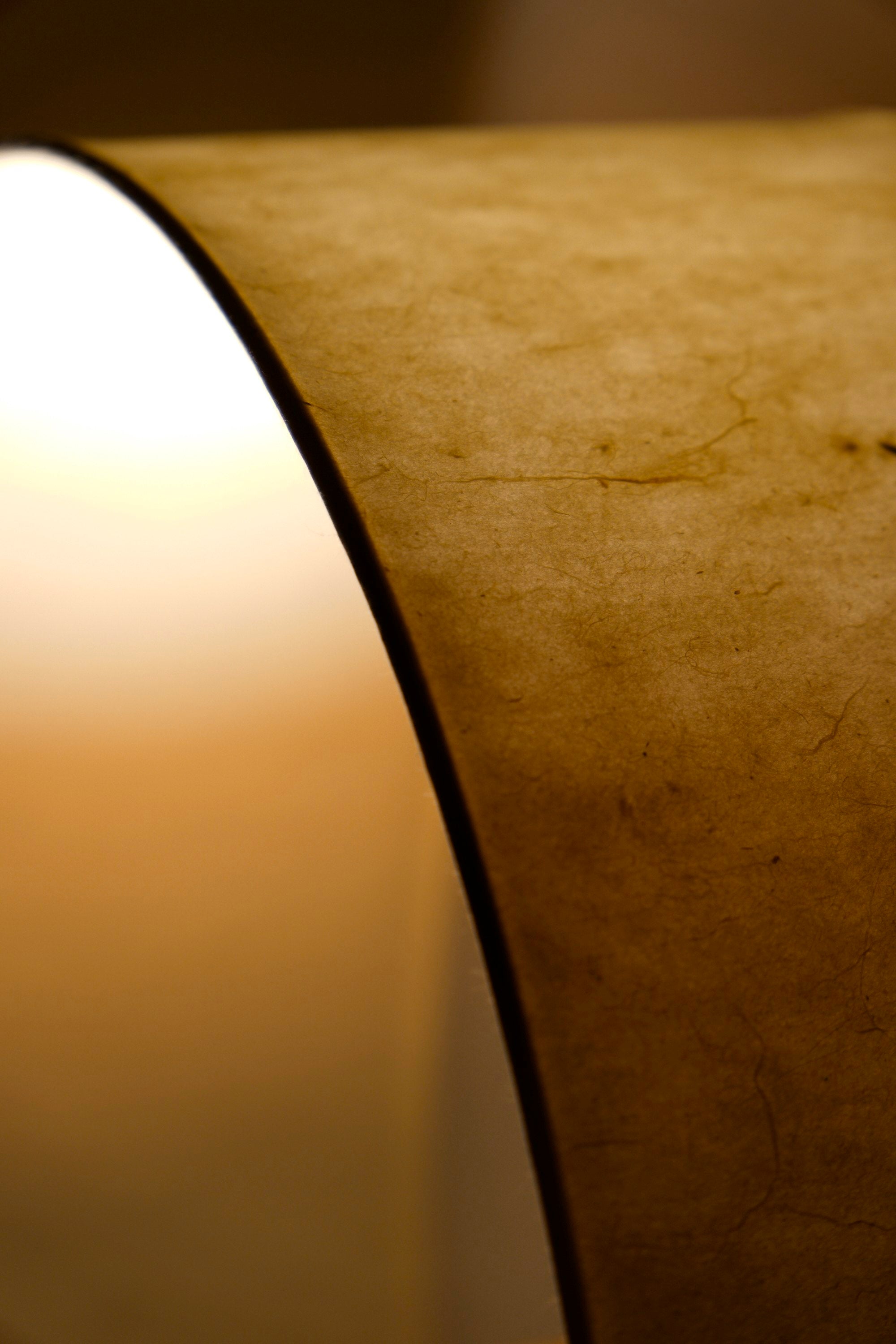Coastal Modern Table Lamps in Raw clay - Lumia - Collection Aura — close-up of raw clay texture