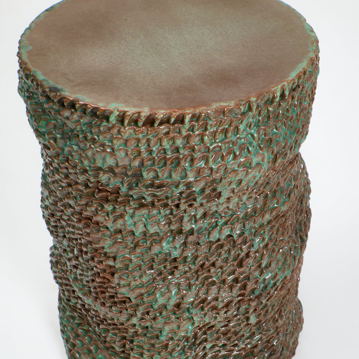 Casa Ceramic Side Table — side angle