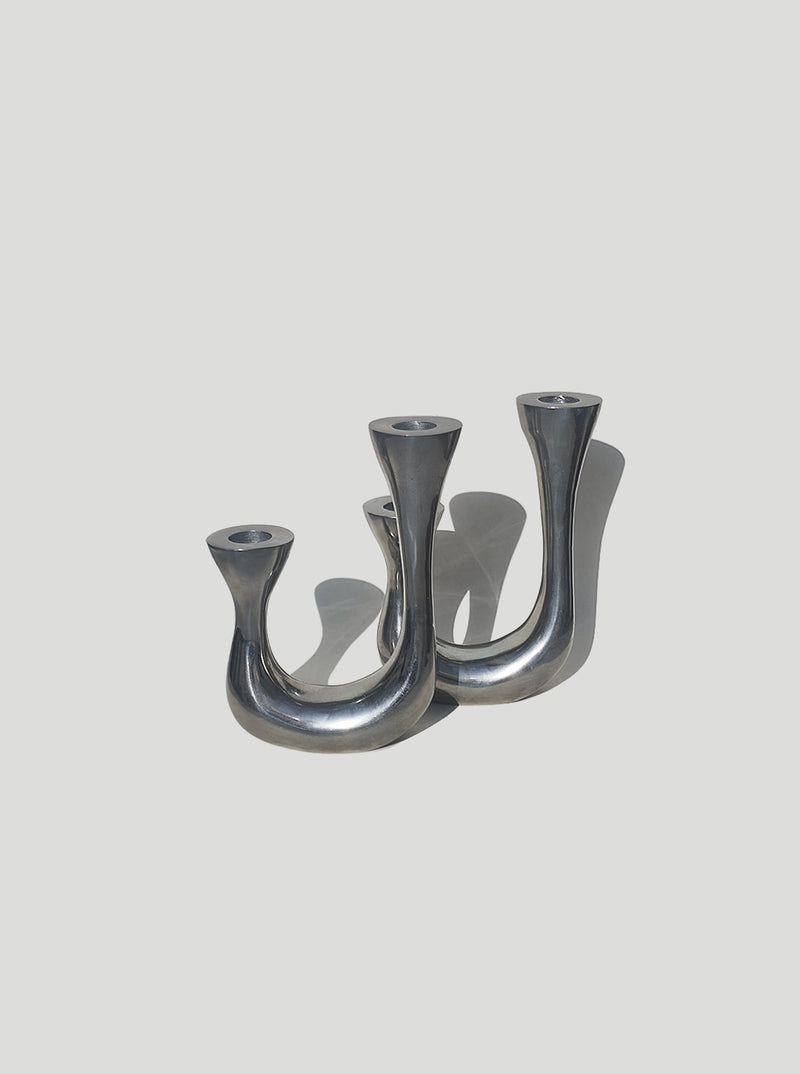 Pair of Candle Holders — detail view