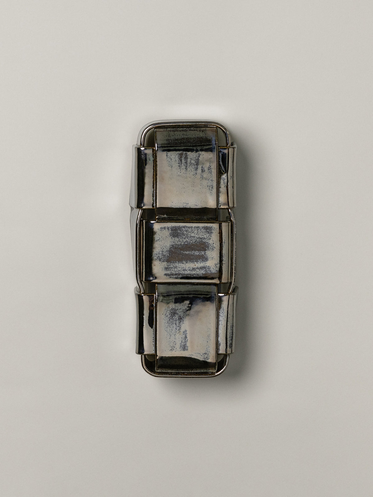 Stria 3 Sconce, Obsidian — close-up