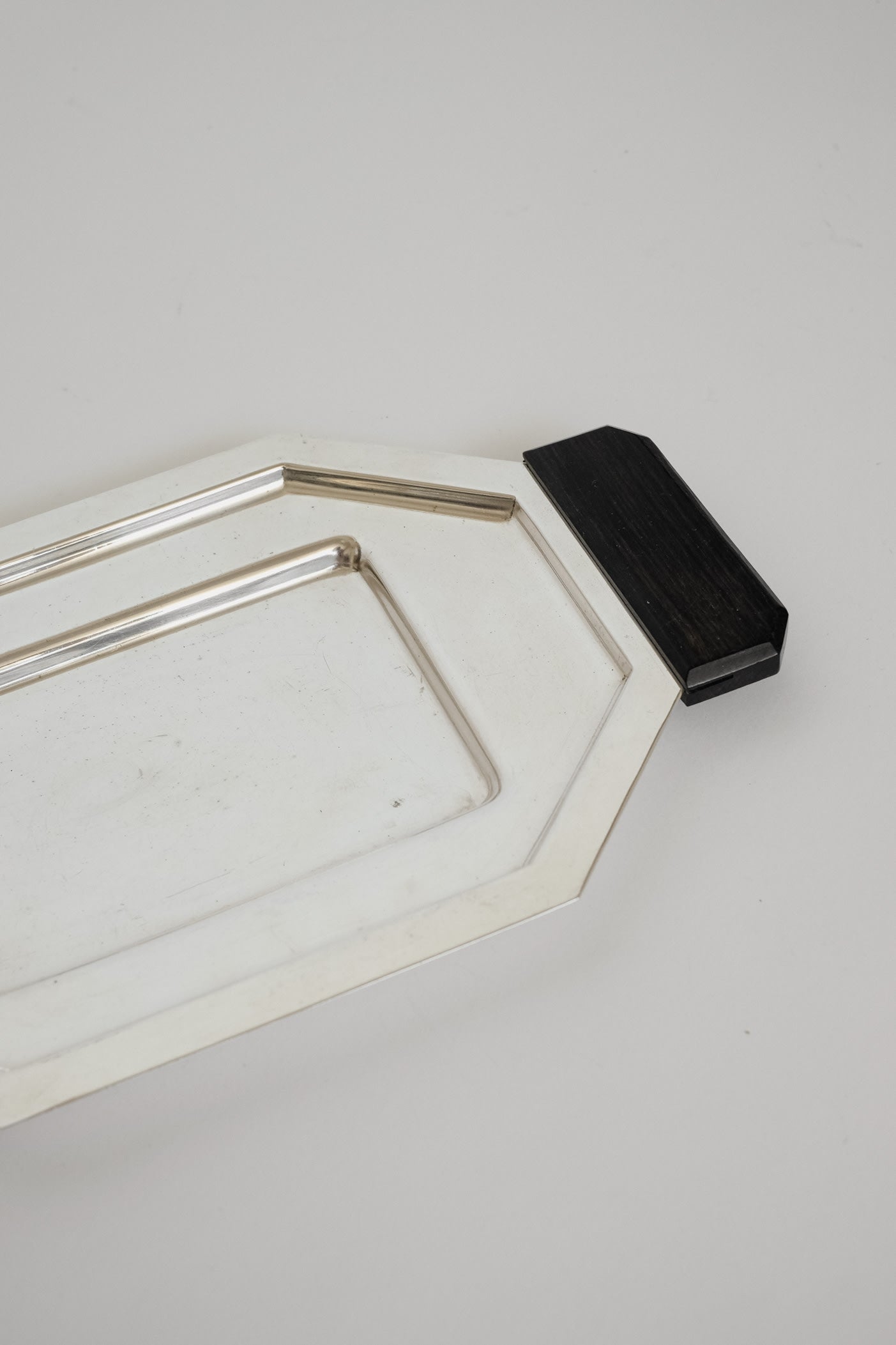 Elegant Art Deco Serving Tray — close-up