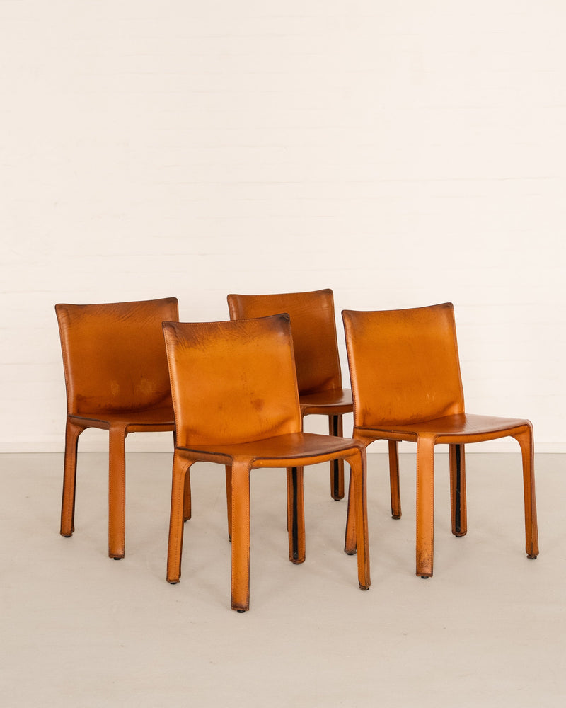 Cab 412 Chair Set by Mario Bellini for Cassina | The Oblist — modern leather design