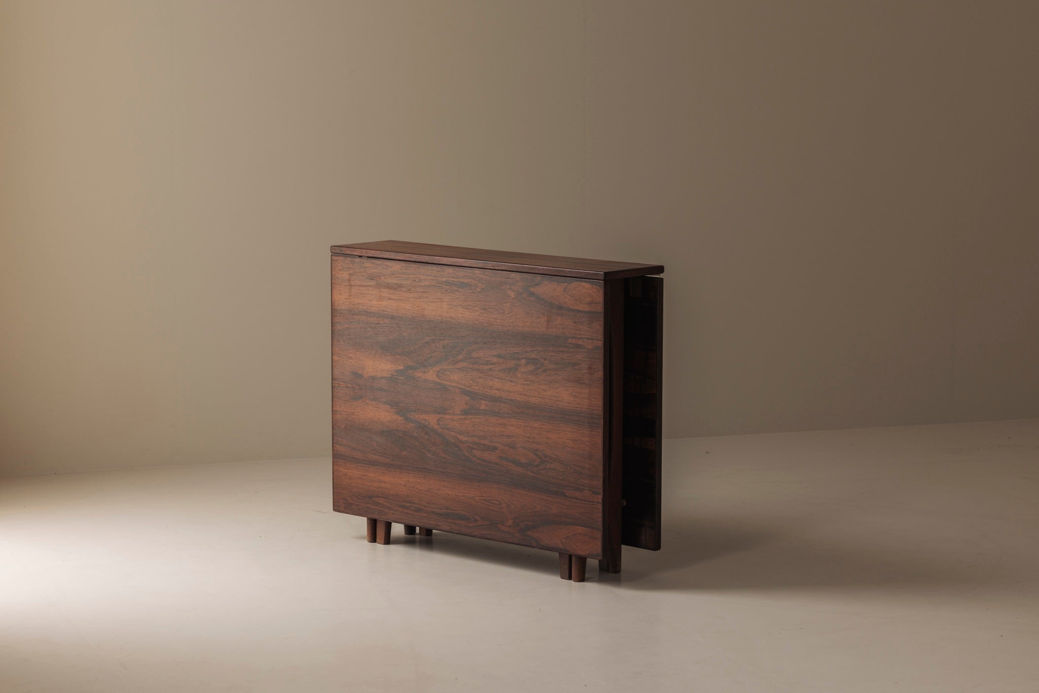 Rosewood folding table by Bendt Winge, Norway 1960s. — lifestyle setting