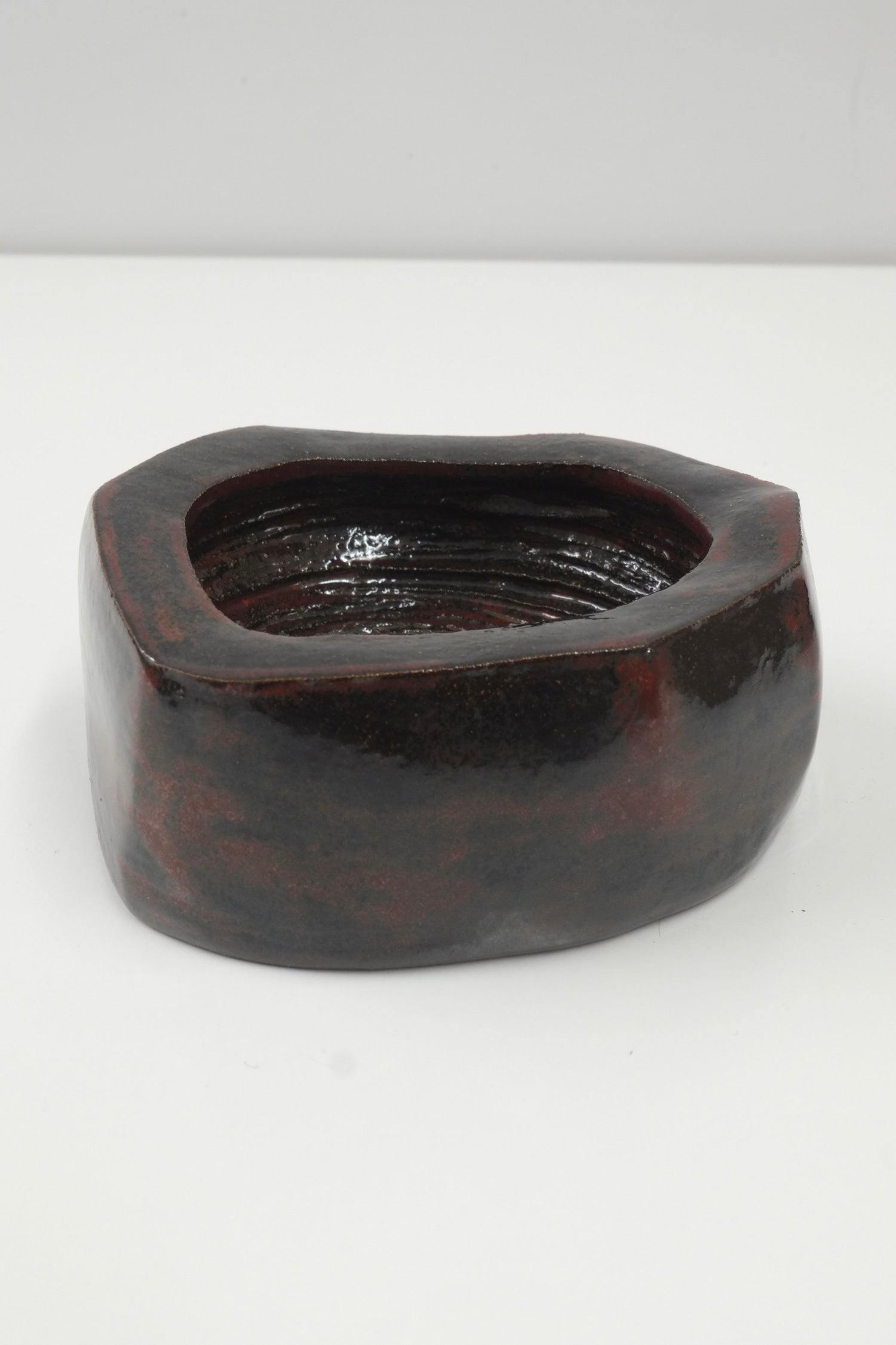Carved Bowl (Red Iron) — detail view