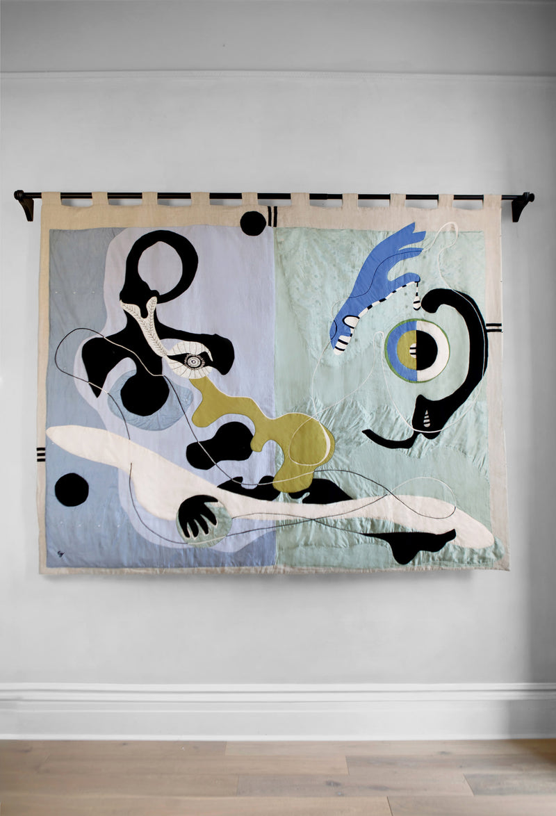 Languid Parts Hand Sewn Silk Tapestry by House of Quentin Jones | The Oblist