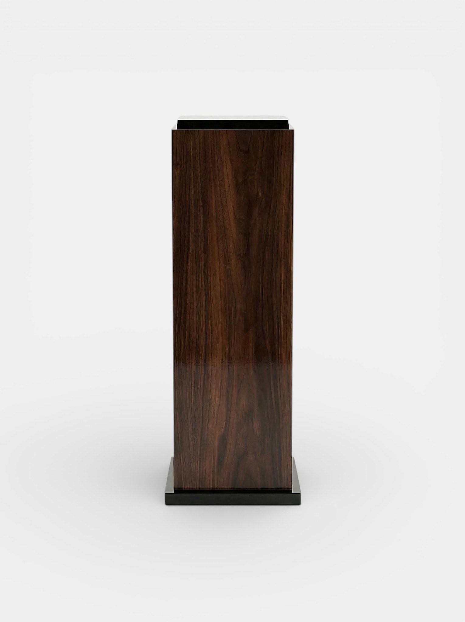 Wood And Black Lacquered Plinth by Marbera | The Oblist