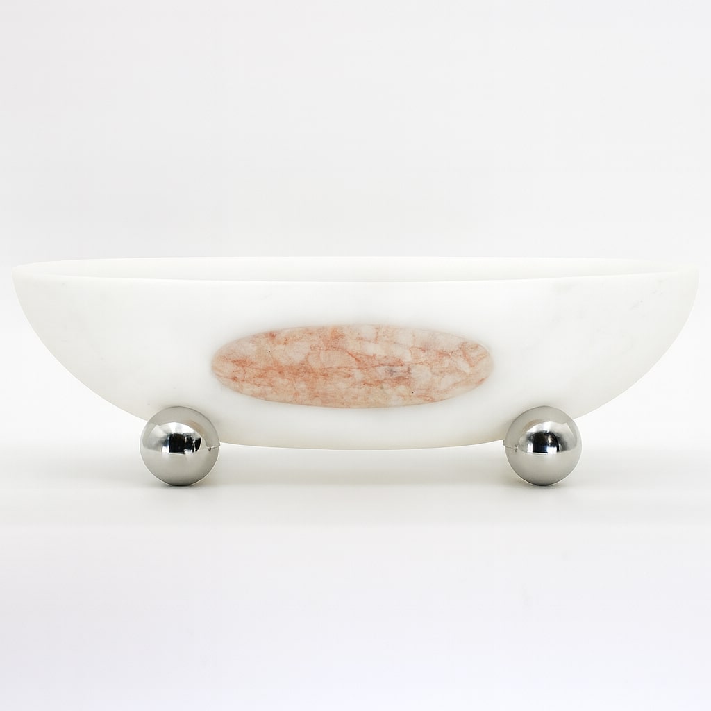 Orbit Bowl, in Stone and Steel — additional view