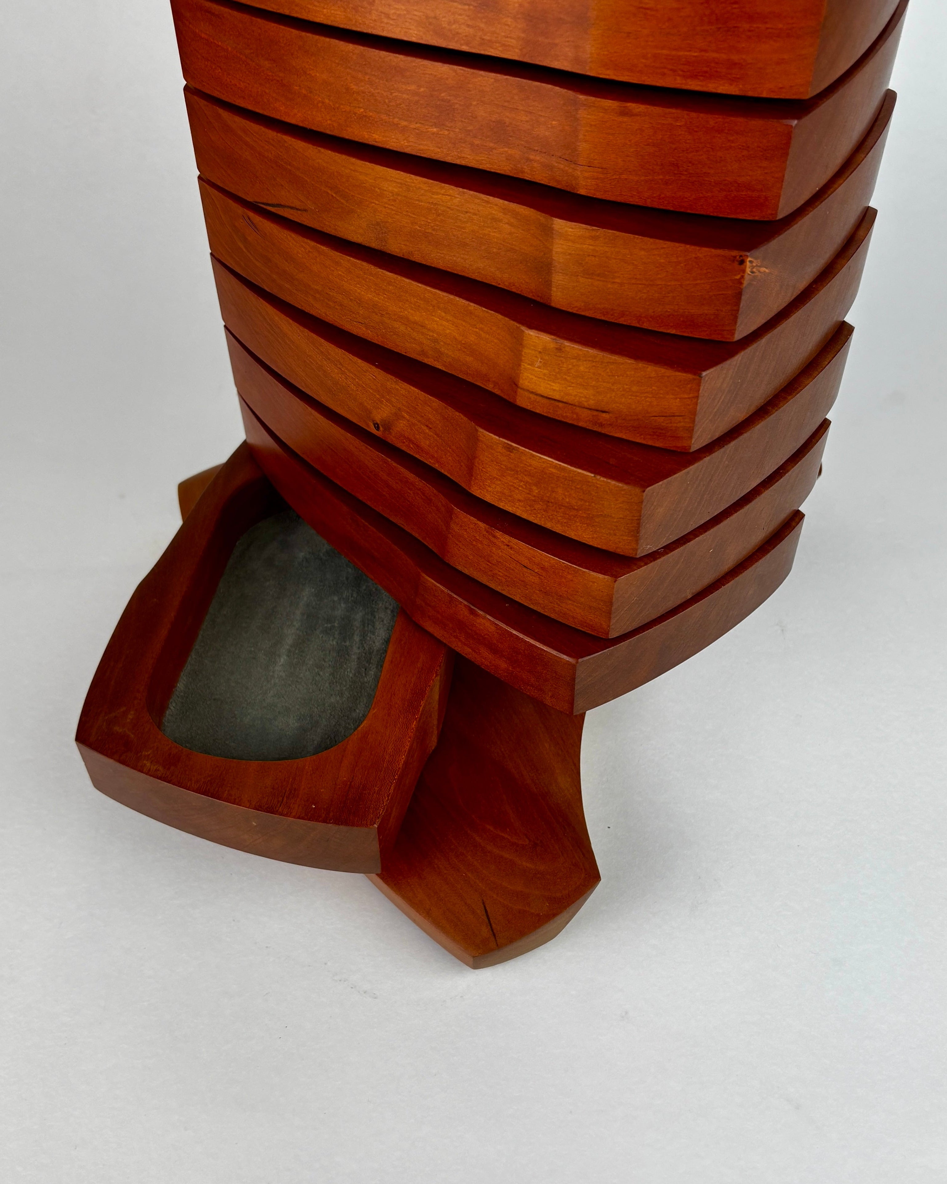 Modern Teak Jewelry Box