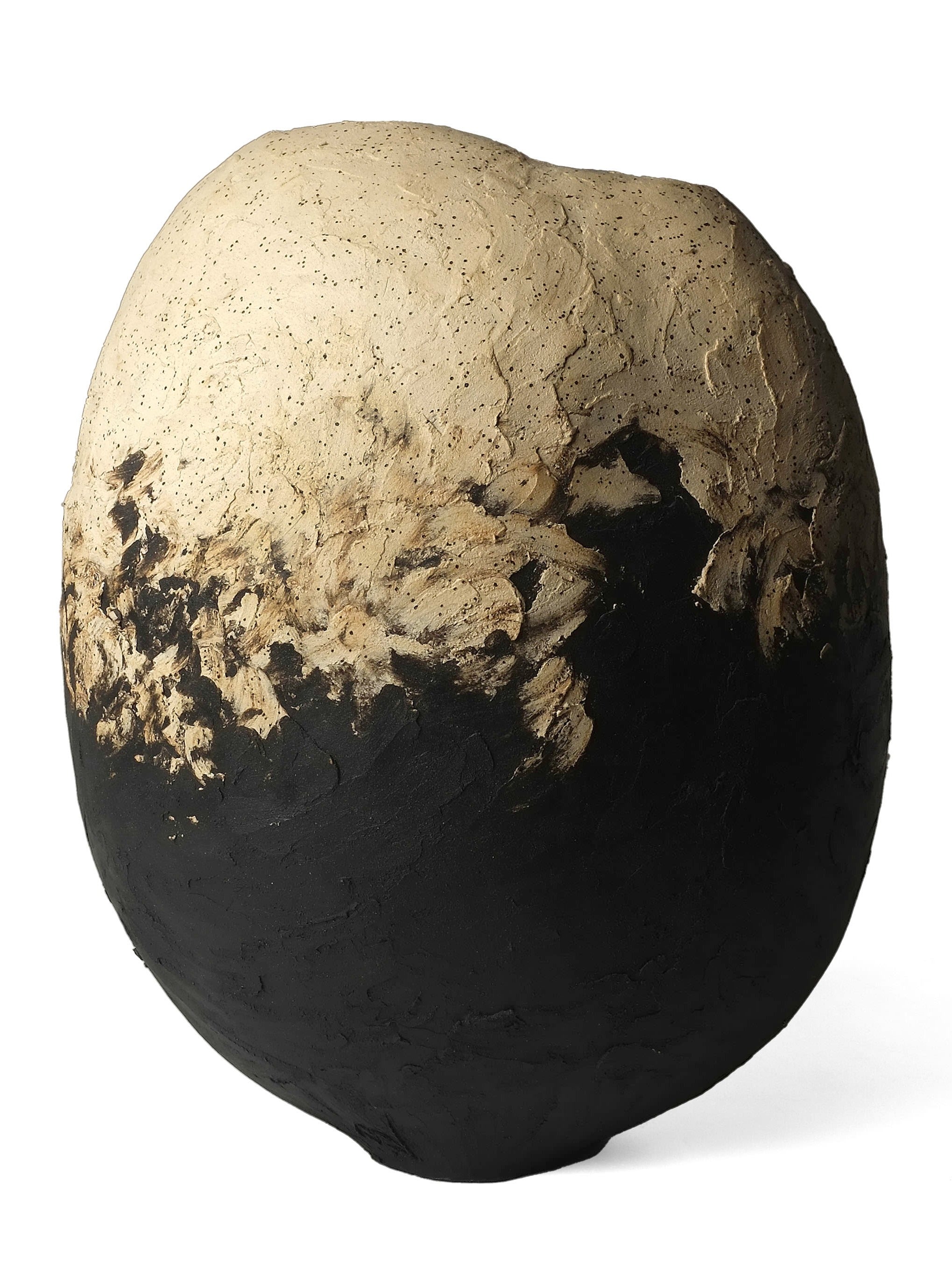 Modern Sculptural Earthwork Vessel – Gestural Collection - No 129 — lifestyle setting