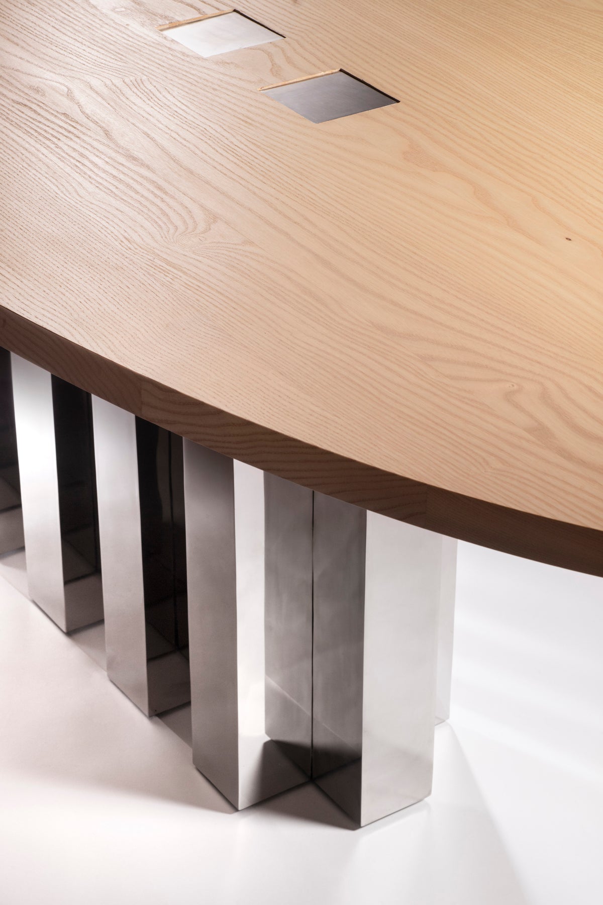 Oval dining table — lifestyle setting