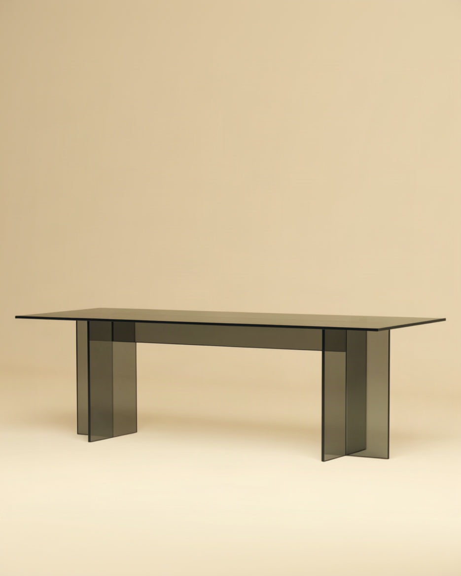 Glass Lounge Table - NOOR Series — close-up