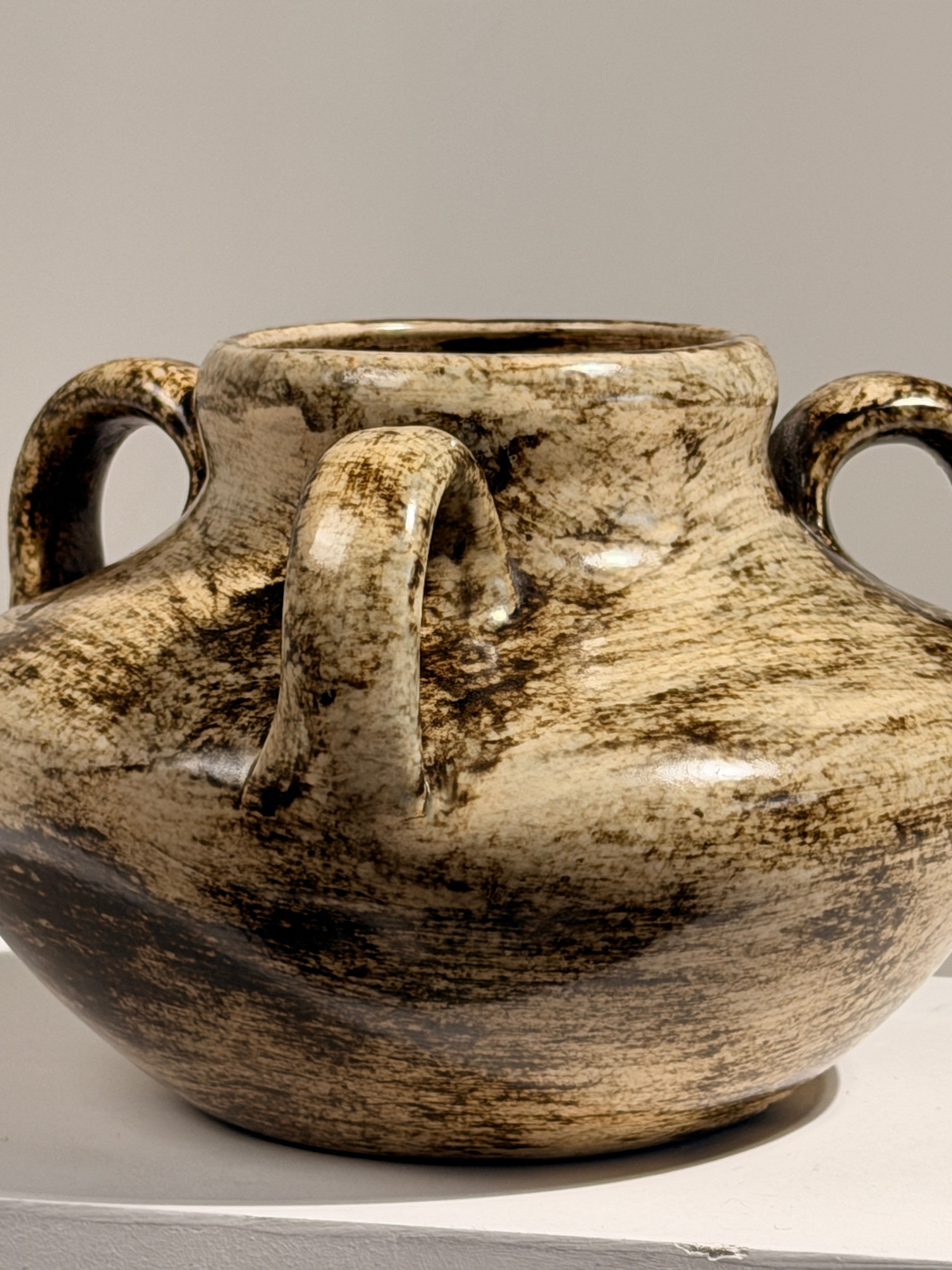 Rare ceramic vase by Max Idlas, France, circa 1960 — detail view