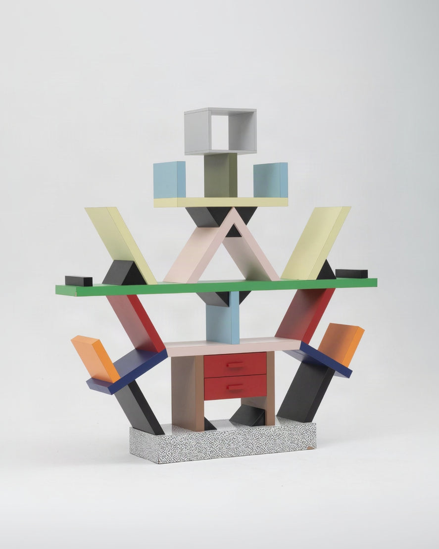Carlton Bookshelf by Ettore Sottsass for Memphis Milano — detail view