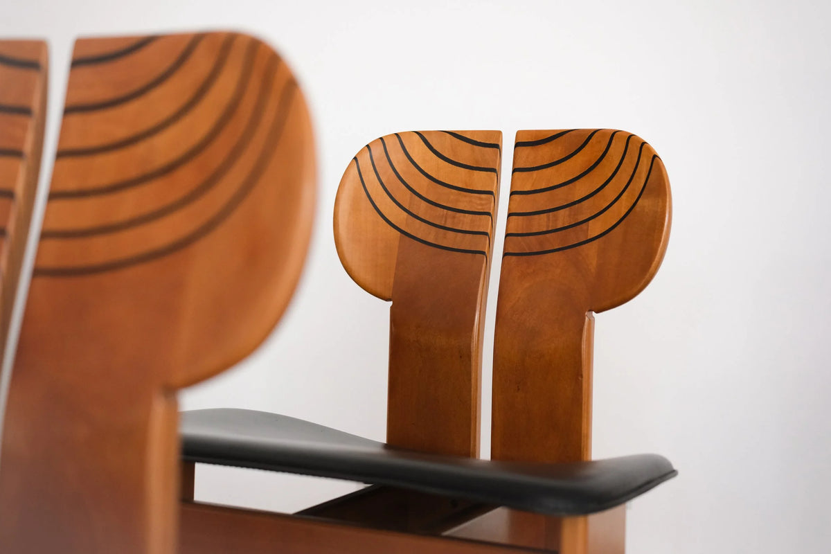 Africa Dining Chairs by Afra & Tobia Scarpa for Maxalto (Set of 6) — lifestyle setting