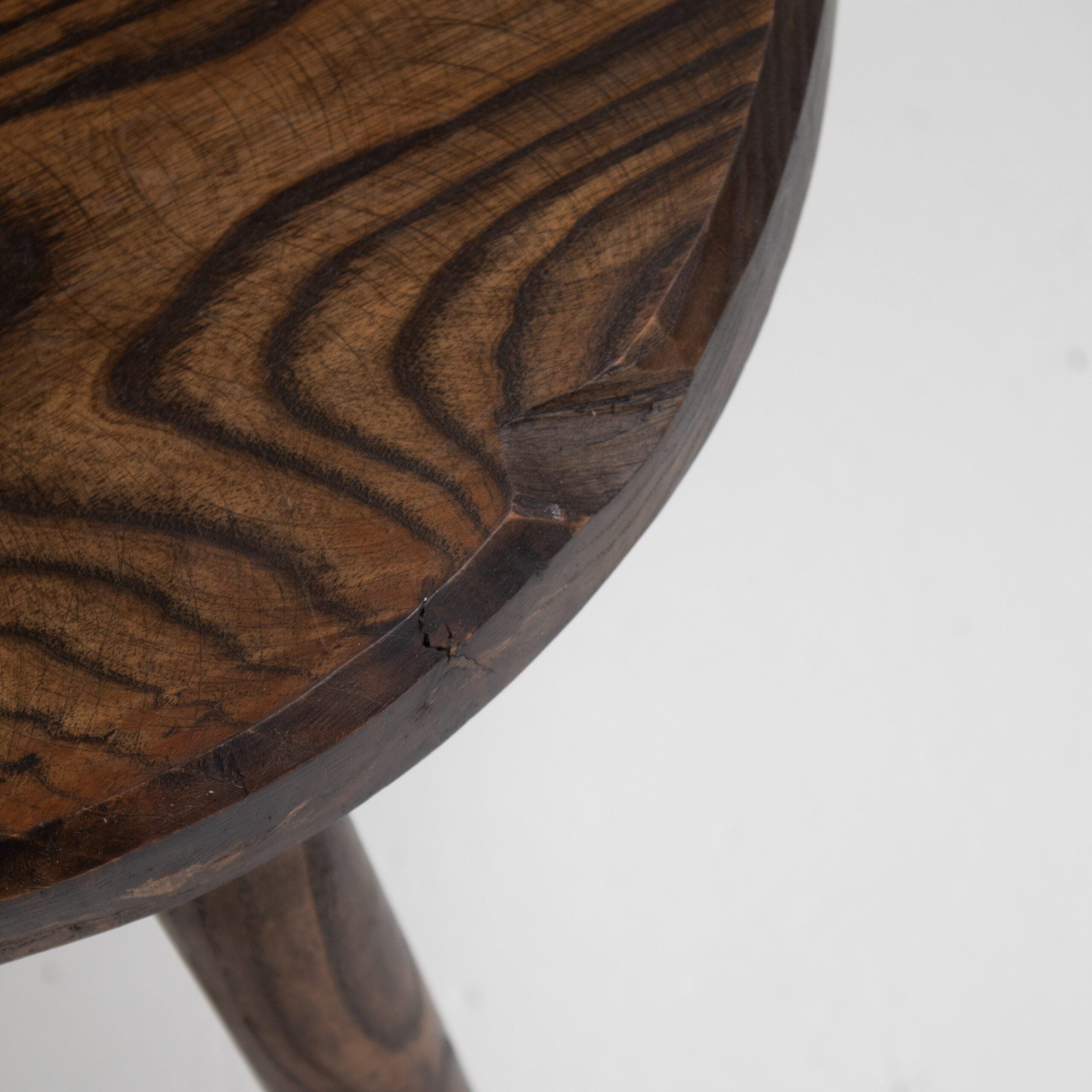 Mid Century Bench and Stools in wood — additional view