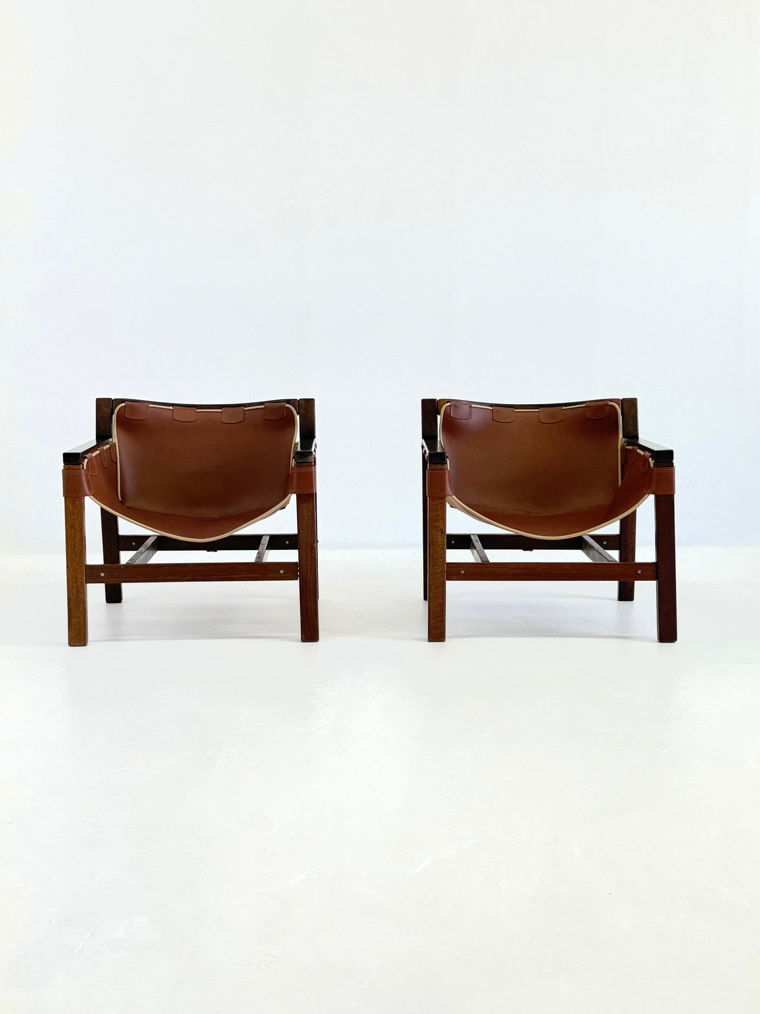 Safari Lounge Chairs by Carlo Hauner for Forma — side angle