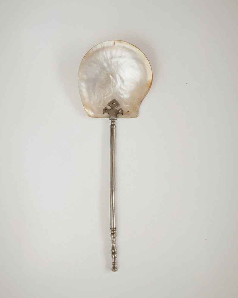 Mother-of-Pearl Serving Spoon — detail view
