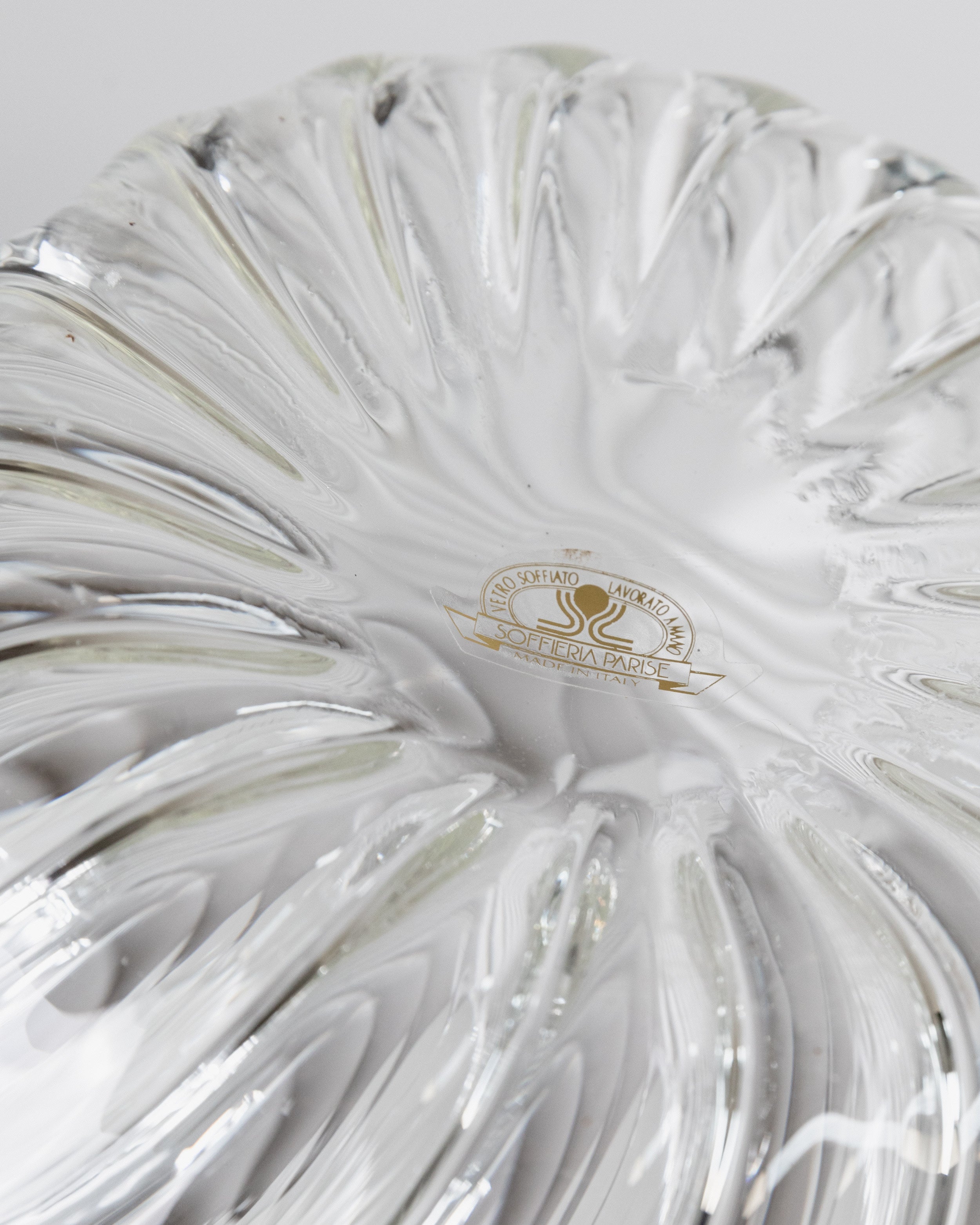 Grand Vase en Verre par Soffiera Parise, Italie, années 1970