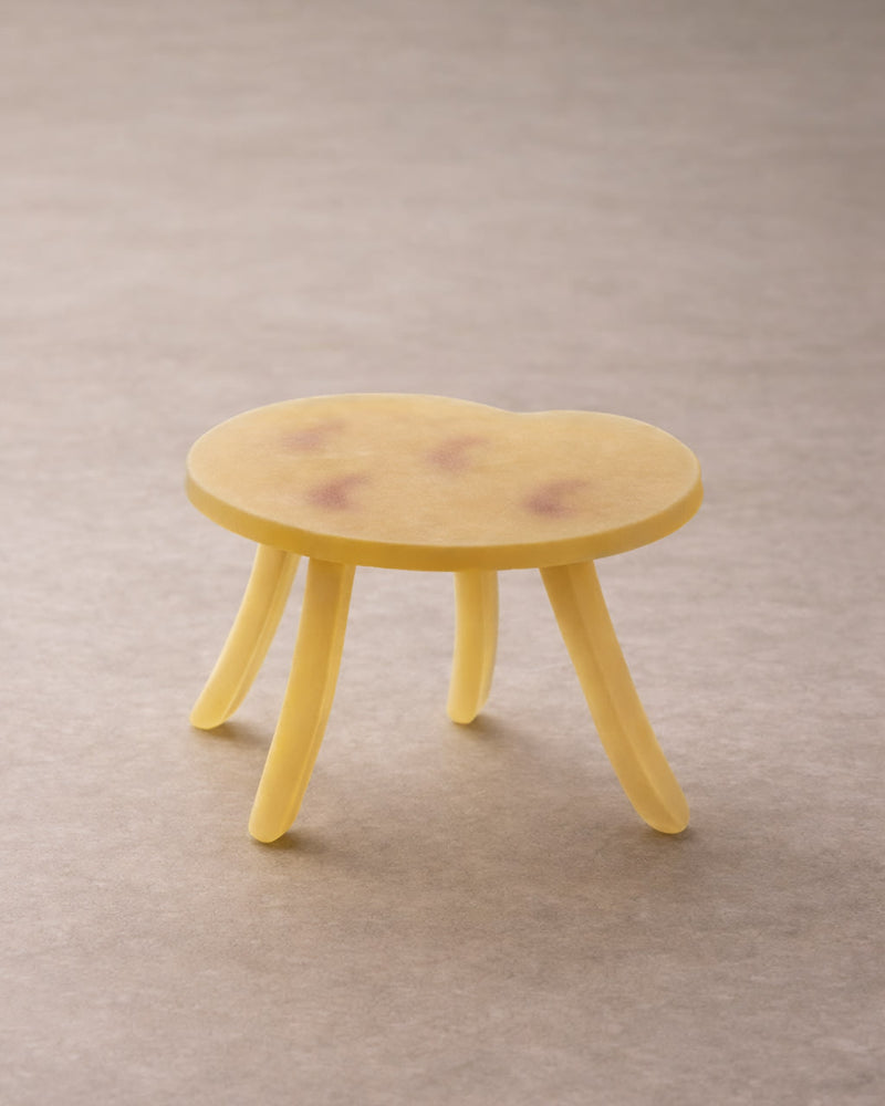 Lung 2.0 Honey Matte - Side Table by Szymon Keller | The Oblist — handcrafted honey-colored design