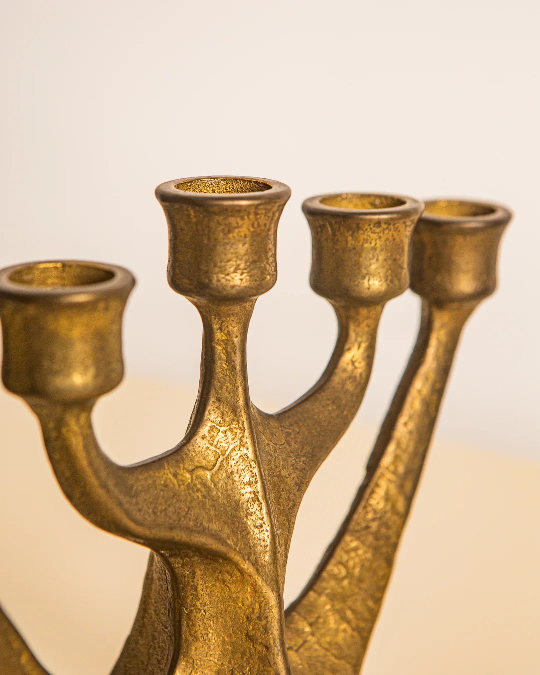 Italian Five-branch Brass Candleholder 60's