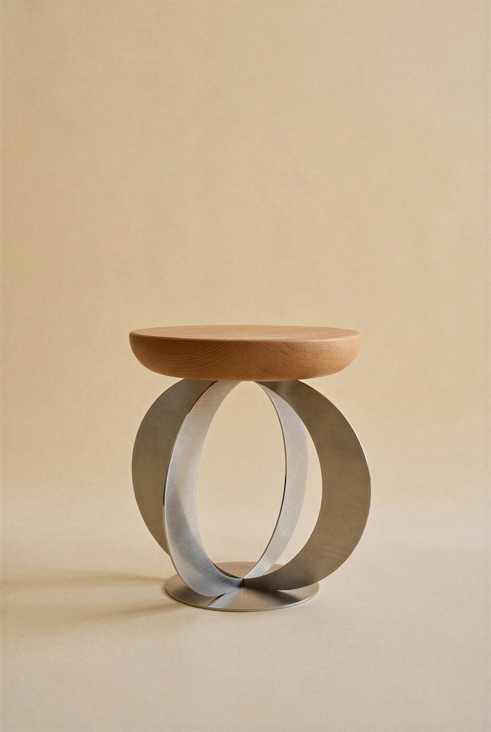 Minor Stainless Steel Side Table — detail view