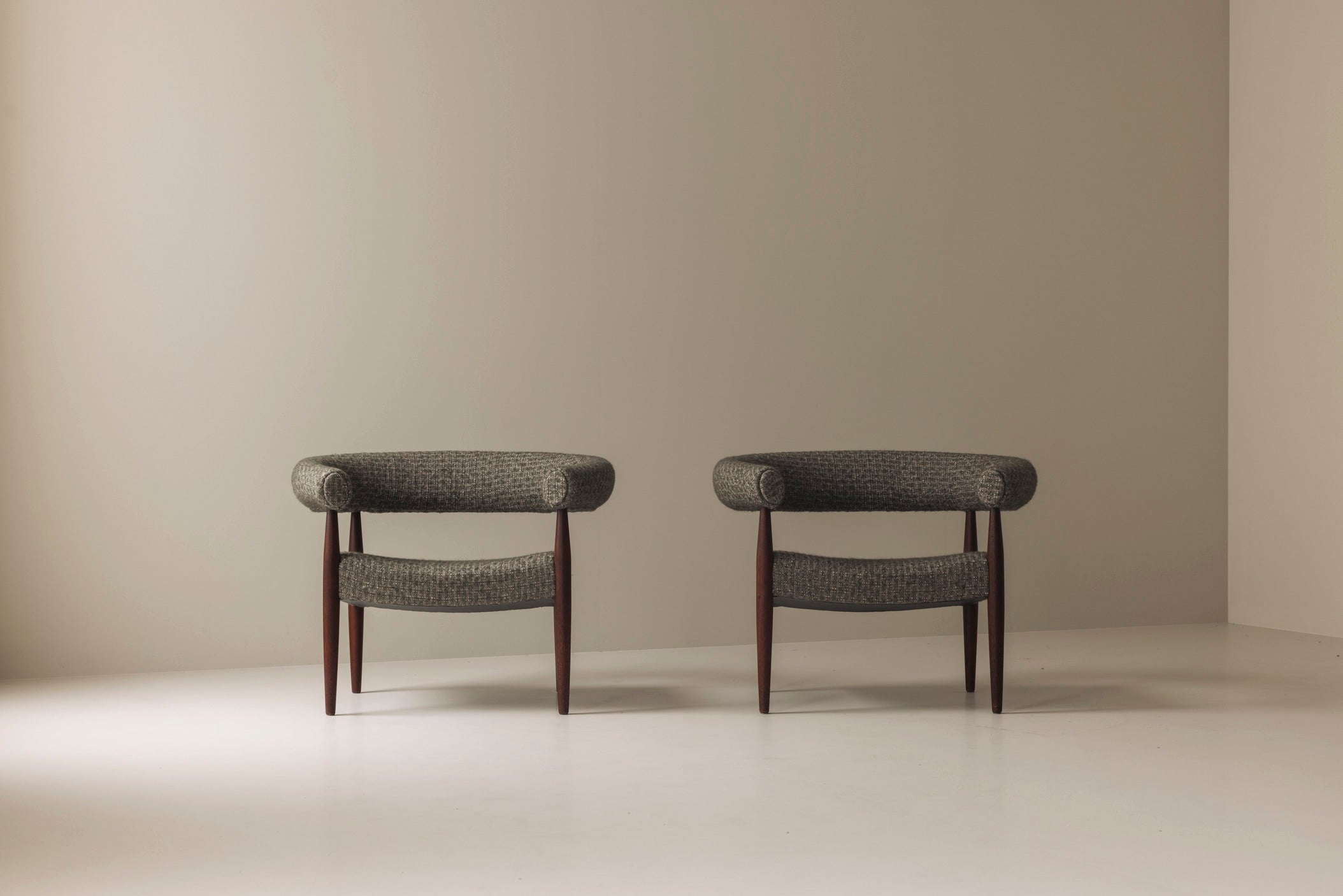Very rare set of 'Ring Chairs' by Nanna and Jørgen Ditzel, Denmark 1958 — alternate view
