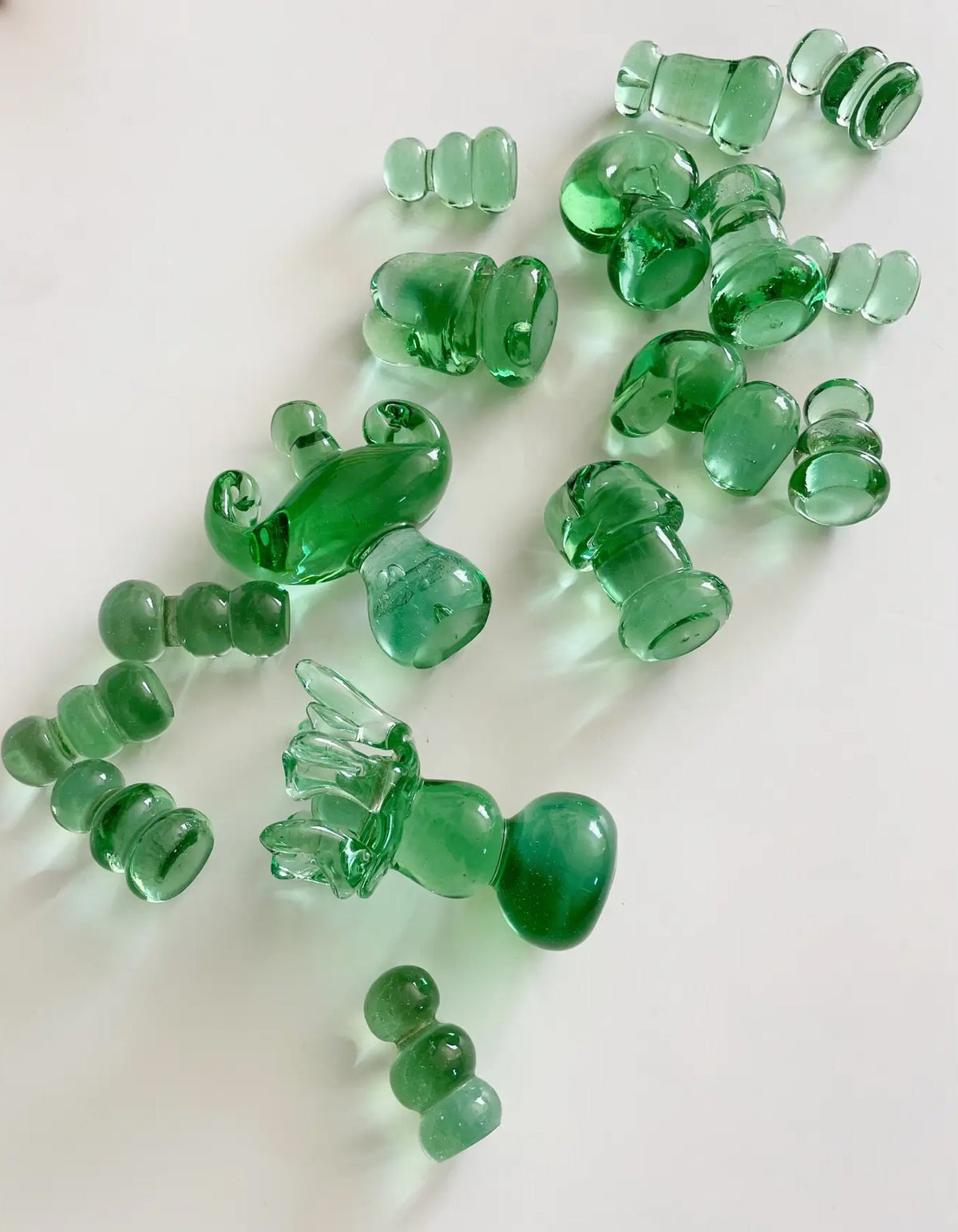 Late 20th Century Art Glass Murano Chess Set with Wood Board — alternate view