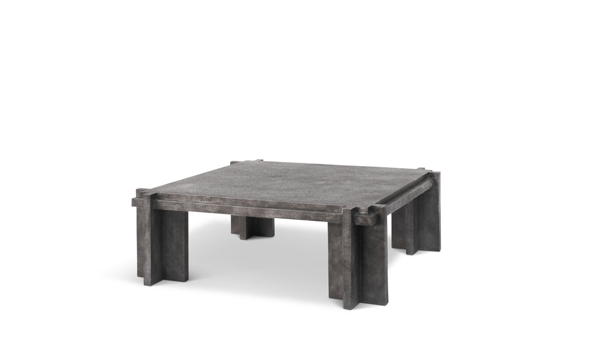 Idro Coffee Table (Aluminum) — side angle