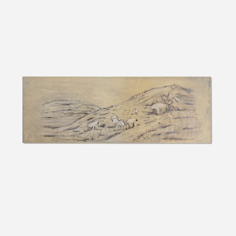 Contemporary Painting 'The small flock' by Dovile Bernotaite | The Oblist
