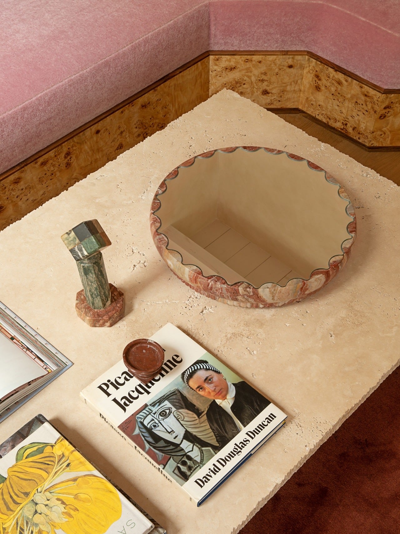 Bonbon Bronze Coffee Table — side angle