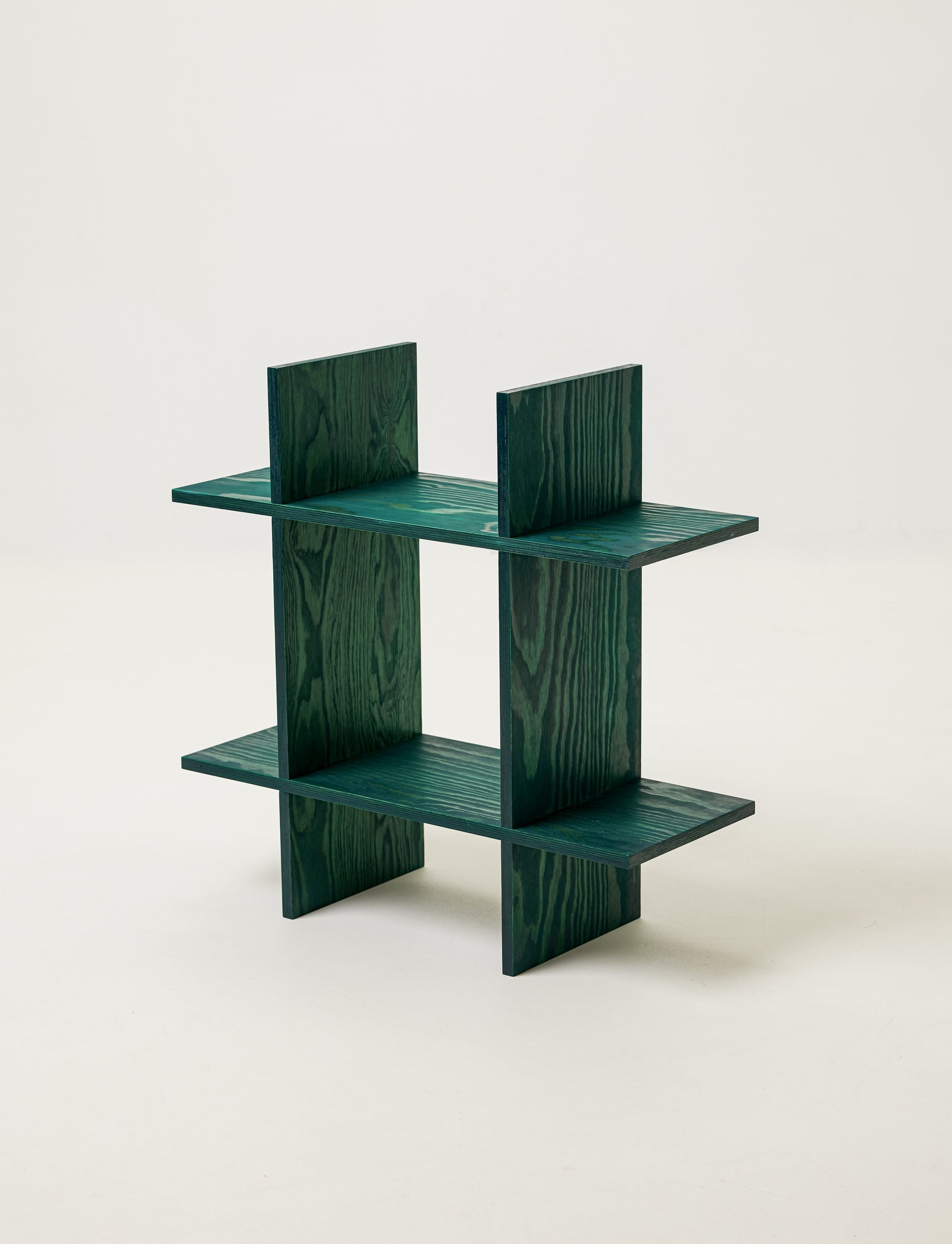 Mini Pine Grid Shelf — close-up