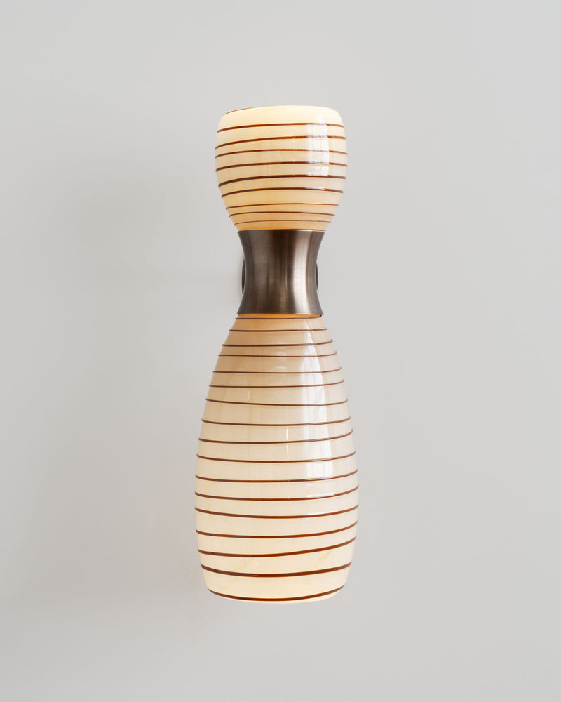 Taff Sconce in Handblown Glass and Brass by Nicole Lawrence Studio | The Oblist