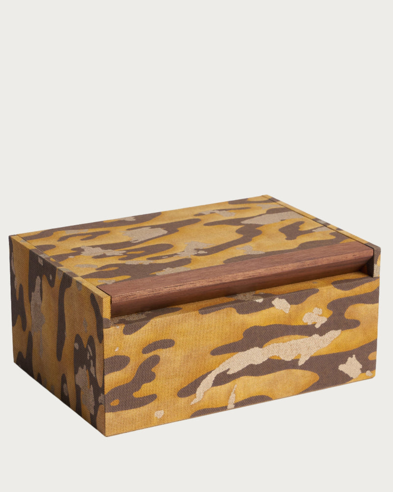 Fortuny Box - Camo Isole Tiger by Lobjet | The Oblist — handcrafted camo fabric design