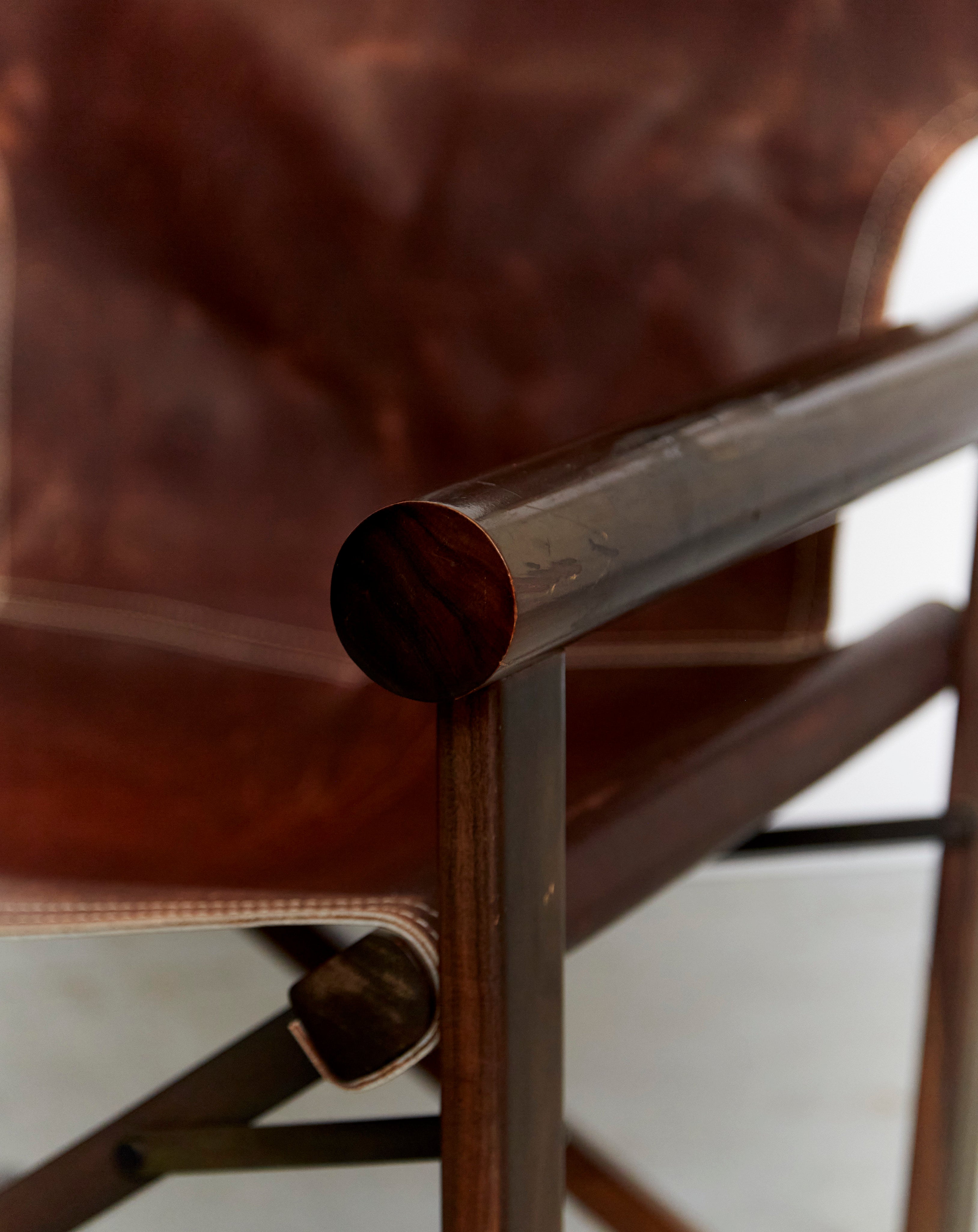 Ensemble de chaise pliante PL 22 et ottoman par Carlo Hauner & Martin Eisler pour Oca