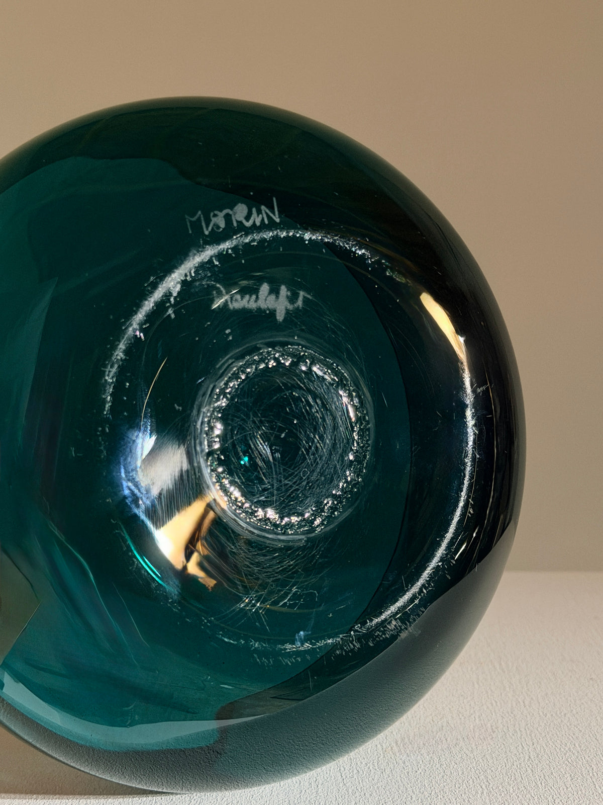 Set of four blown glass pieces, France, 1970.  — in context