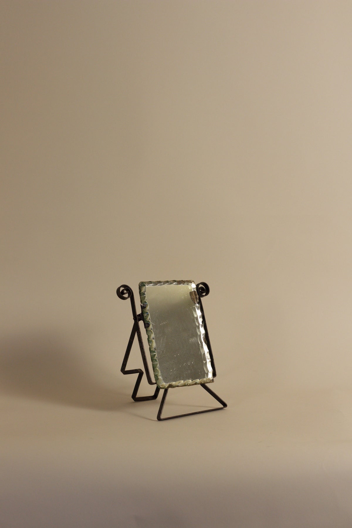 Petite Wrought Iron Mirror — lifestyle setting