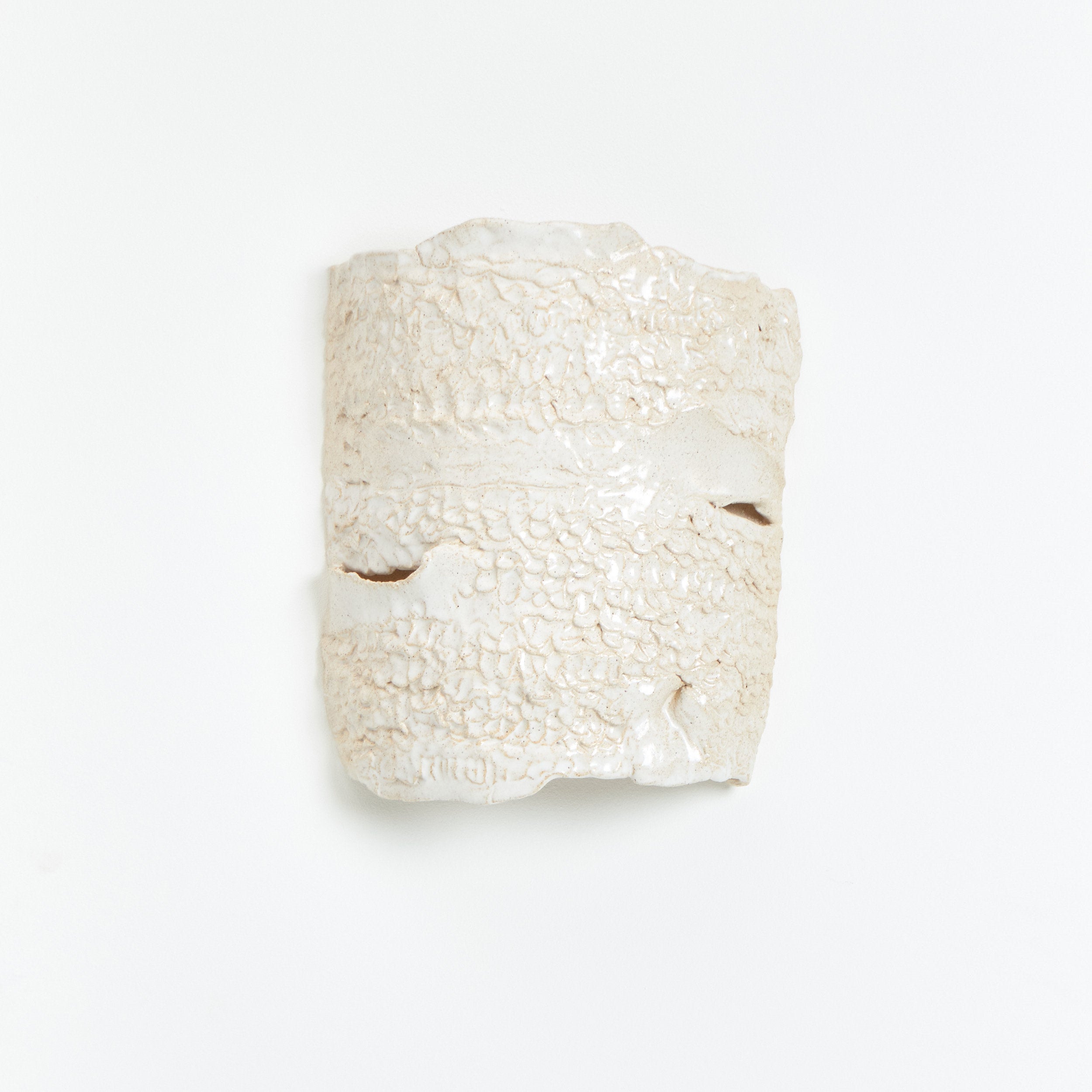 Casa Wall Light No3 — textured ceramic wall light on white background