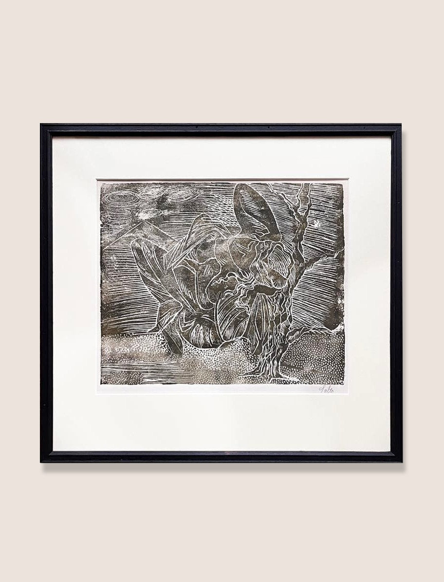 Axel Salto Original Woodcut circa 1930s by Médecine | The Oblist