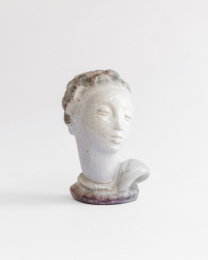 Art Deco Ceramic Bust by Michael Andersen & Sons, Denmark, 1930s by Spigel | The Oblist