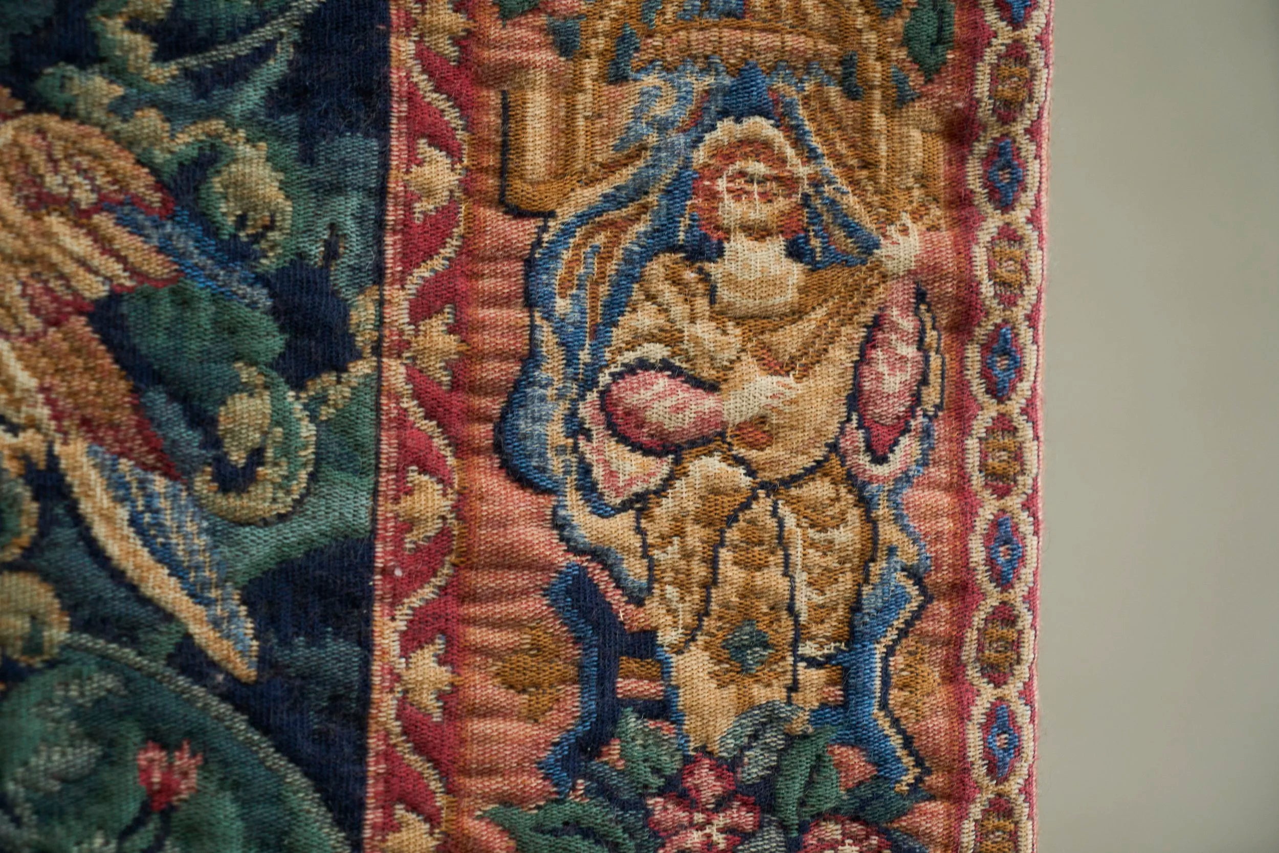 Mid-Century Wall Tapestry with Birds, Belgium, 1960s — additional view