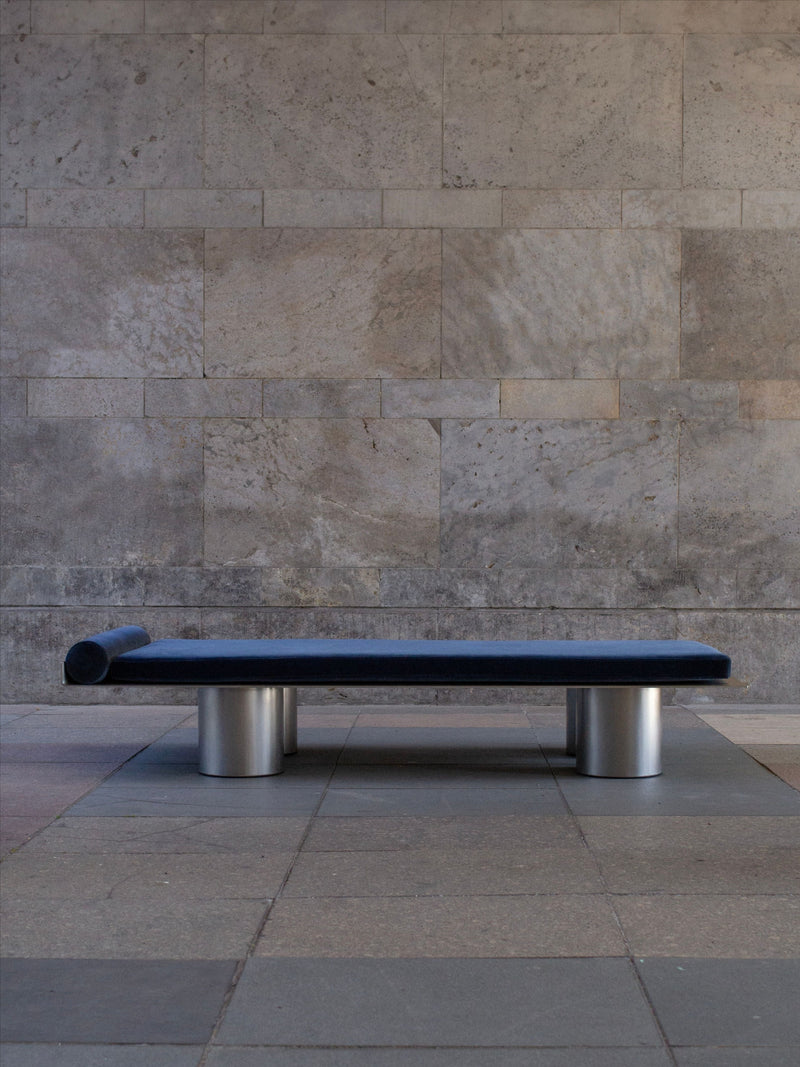 Monteverdi Daybed by Frederik Fialin | The Oblist — modern design, blue upholstery