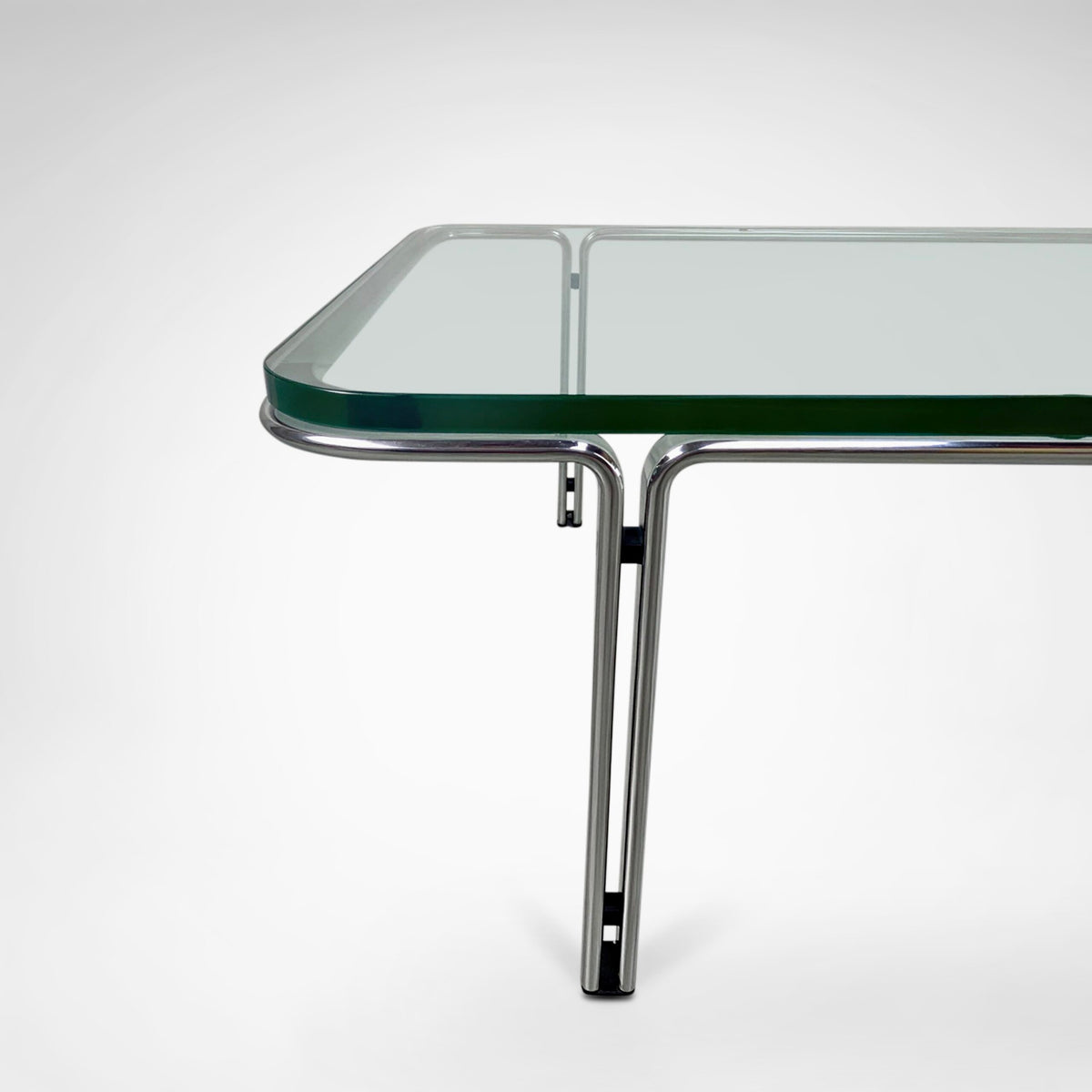 T112 Steel and Glass Coffee Table by Horst Brüning for Kill International, 1970s — alternate view