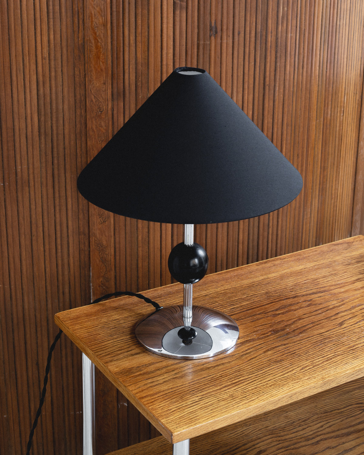 Swedish Modernist Table Lamp, 1930s-40s — detail view