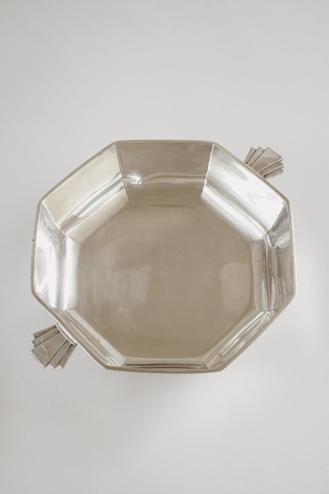 Art Deco Geometry Dish  — close-up