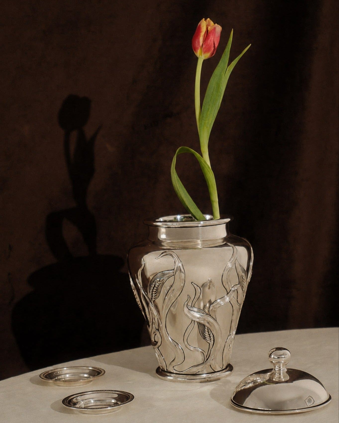 Silver-Plated Potiche by Marcello Giorgio by Truffe Studio | The Oblist