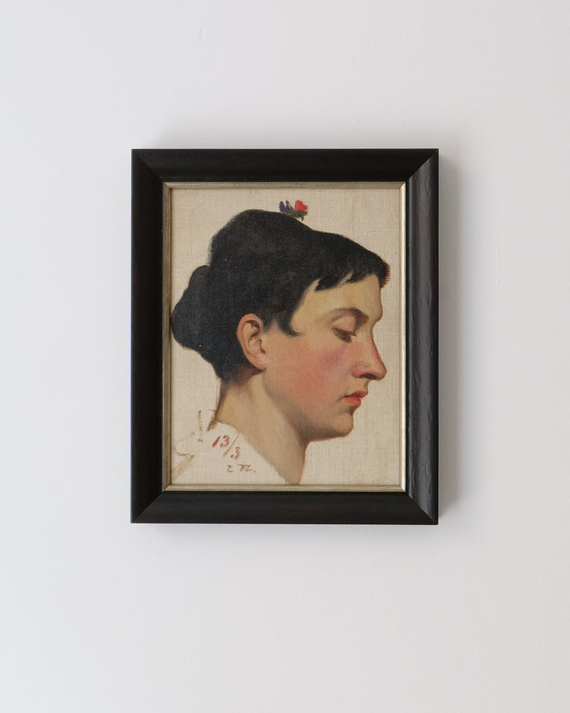 French Academic Portrait in Oil, France 1913 by Collection apart | The Oblist